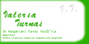 valeria turnai business card